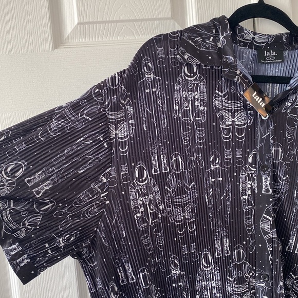 Dressed in LALA Black and White Patterned Dress - Picture 3 of 3